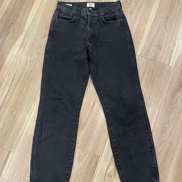 BLACK HIGH WAISTED SUNDAY BEST JEANS SIZE 23 - Picture 1 of 3
